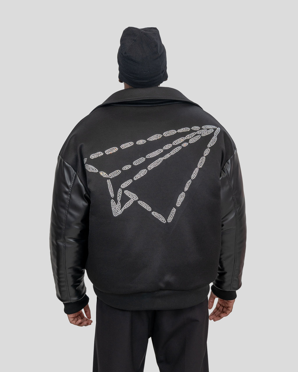 FWU RHINESTONE PUFF JACKET