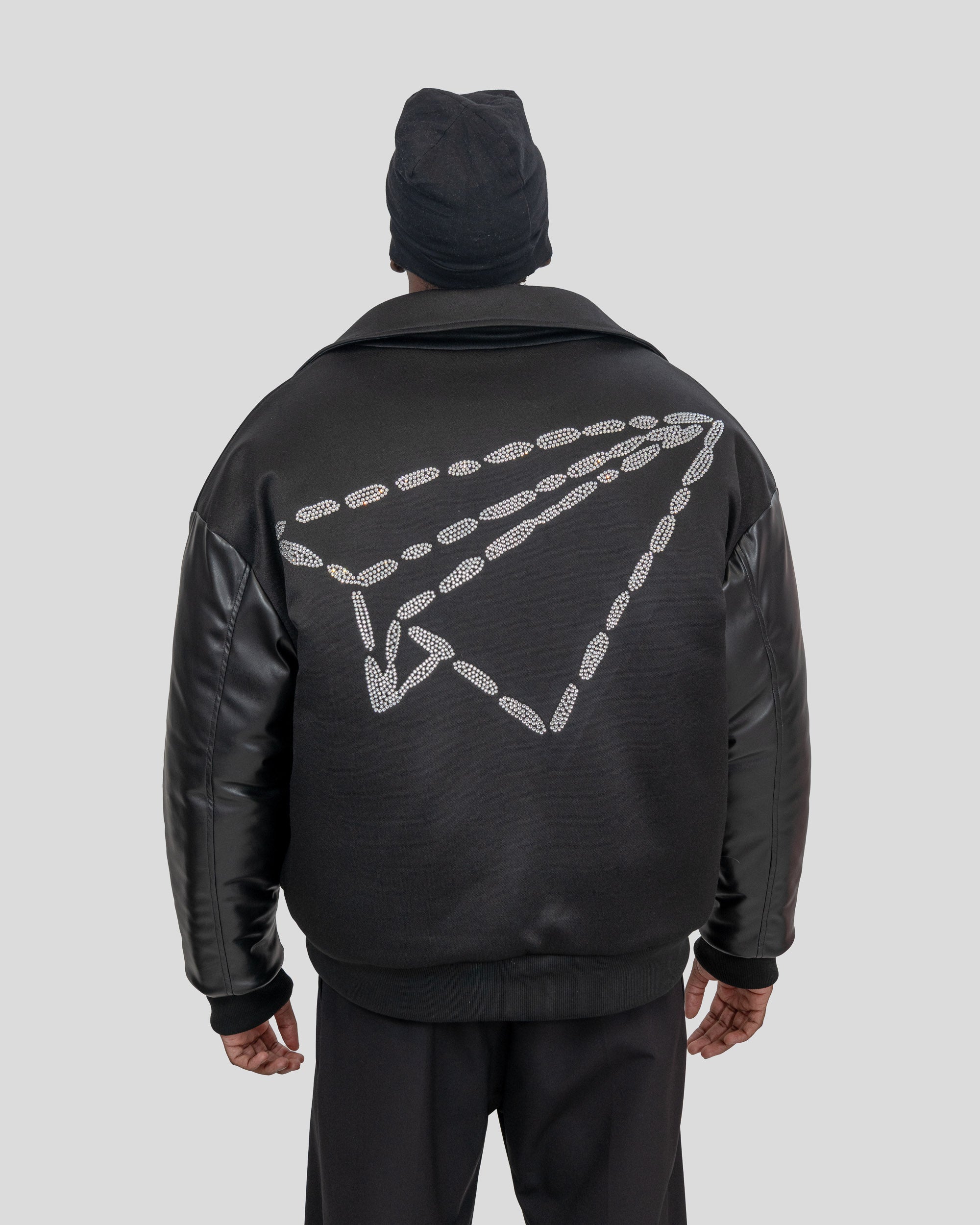 FWU RHINESTONE PUFF JACKET