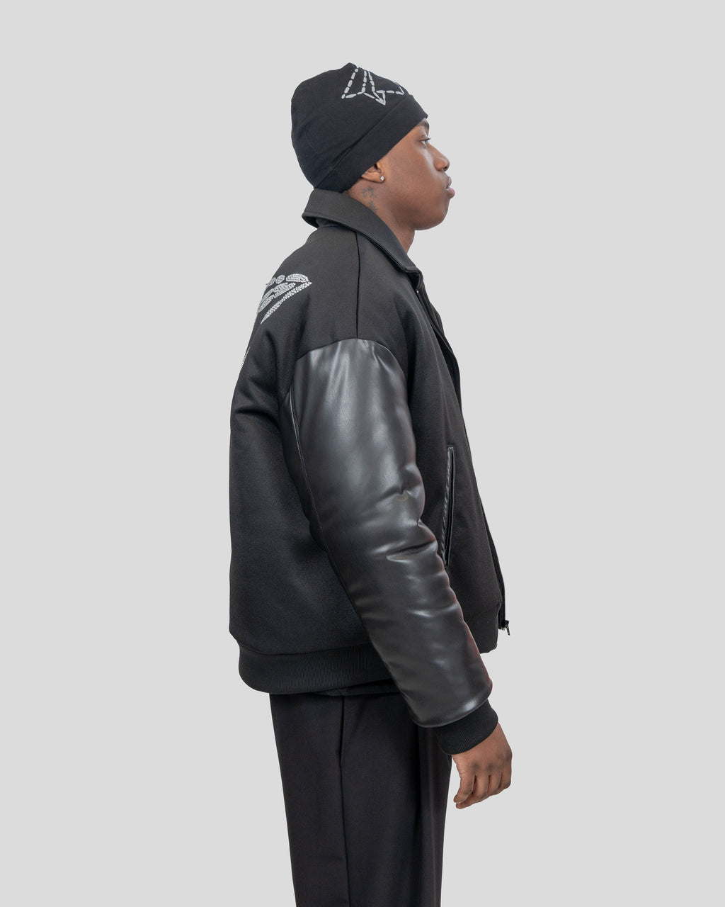 FWU RHINESTONE PUFF JACKET