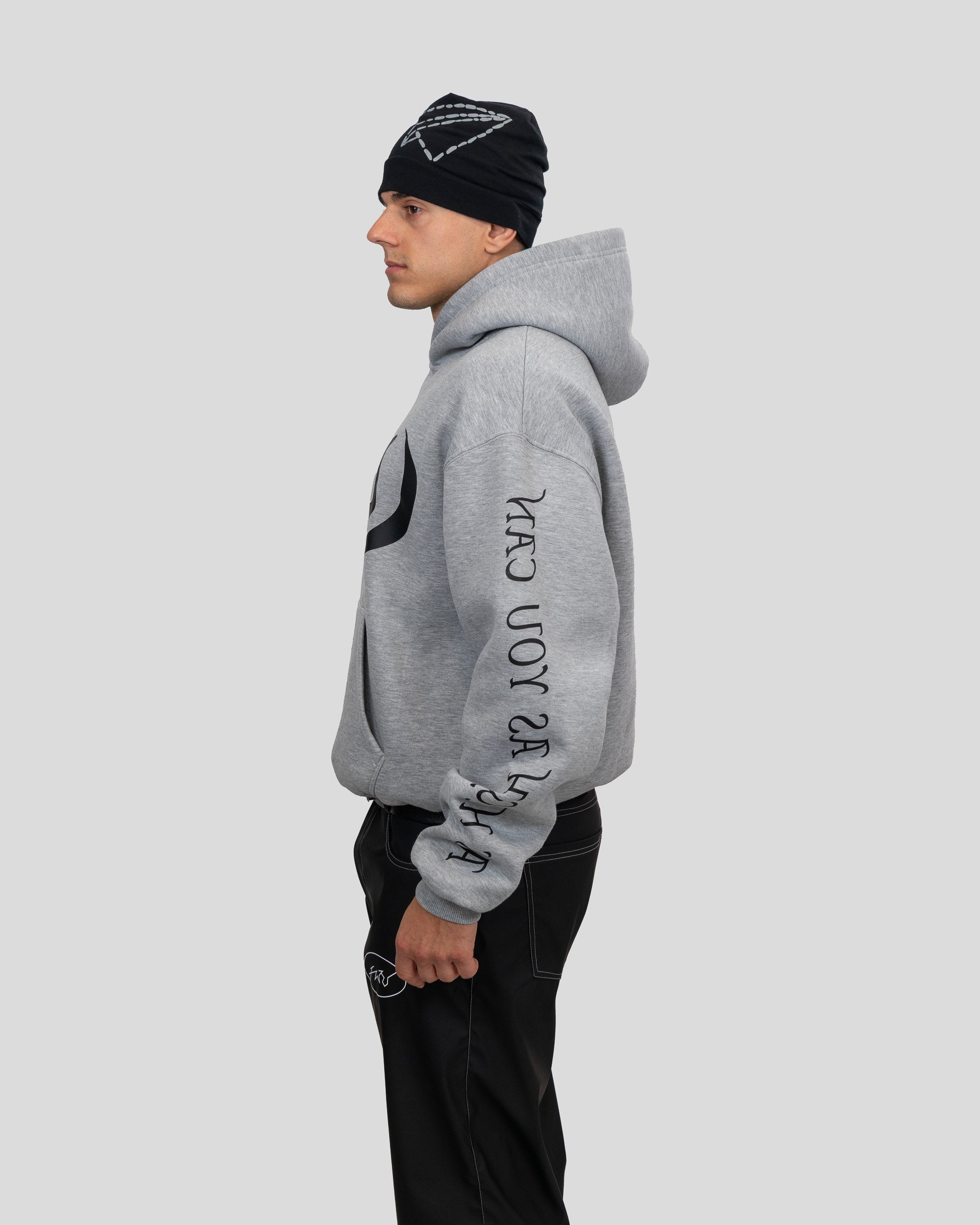 GREY FWU HOODIE