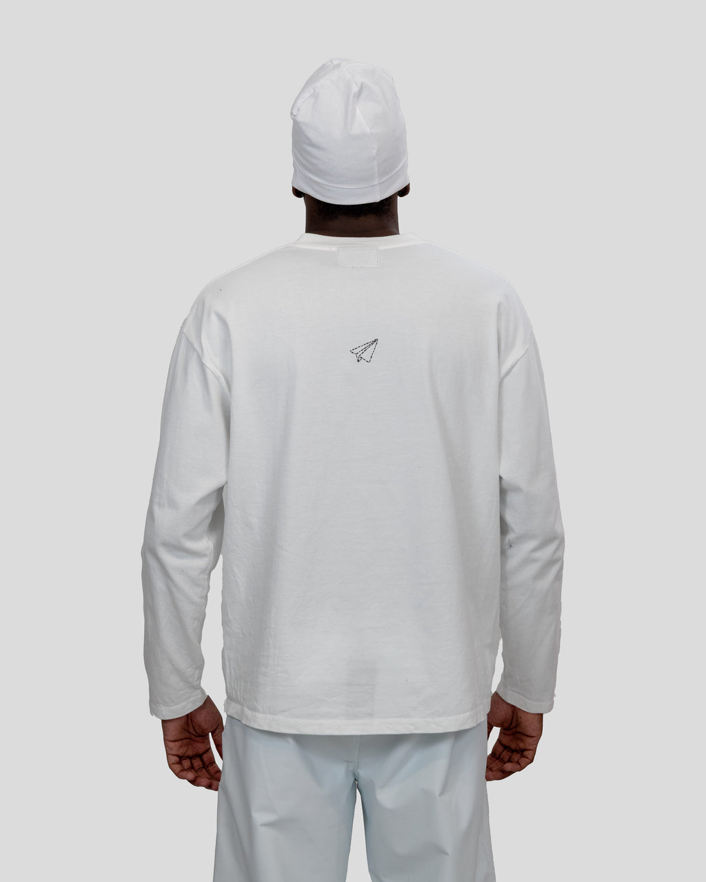 WHITE FADED FWU LONGSLEEVE