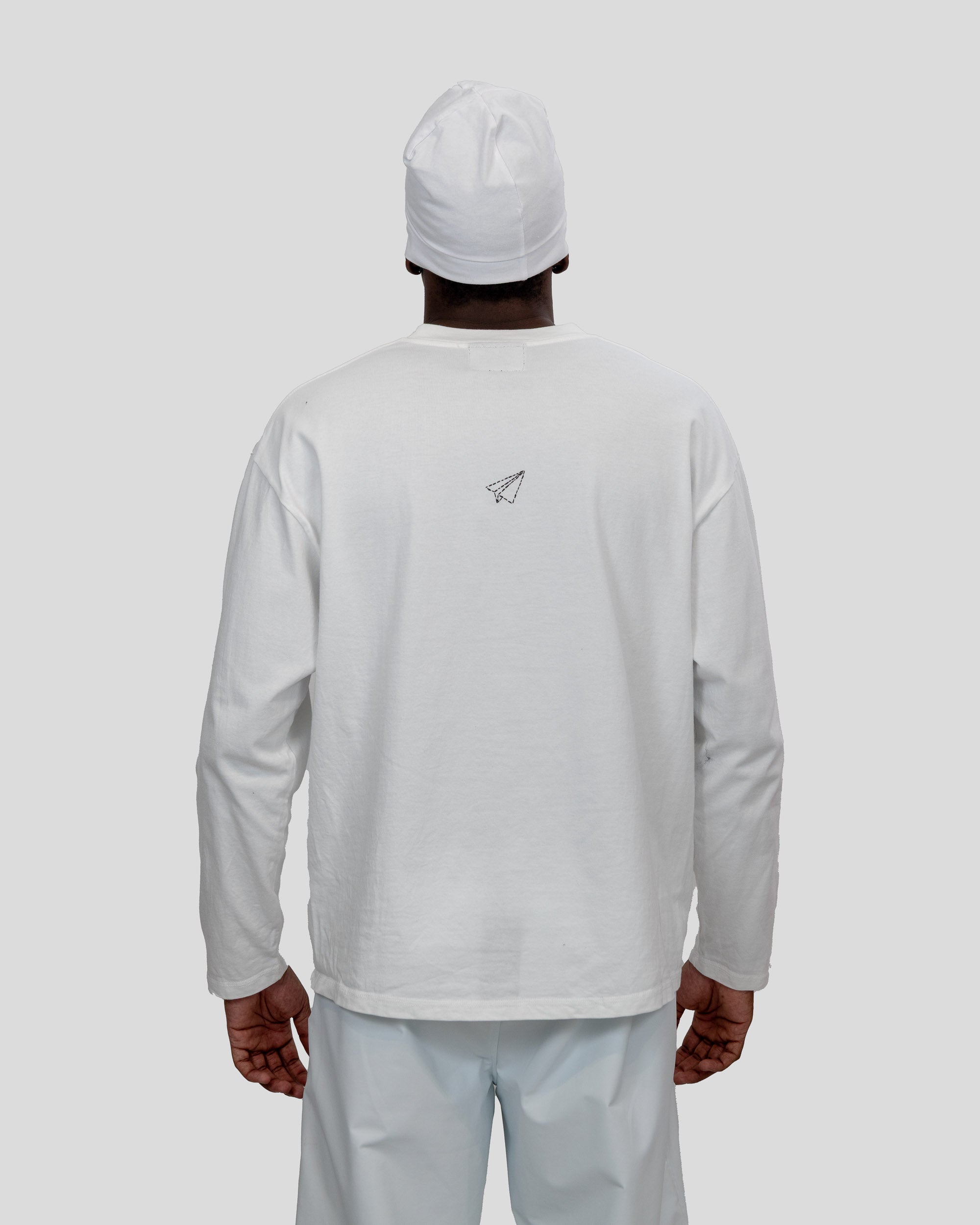 WHITE FADED FWU LONGSLEEVE
