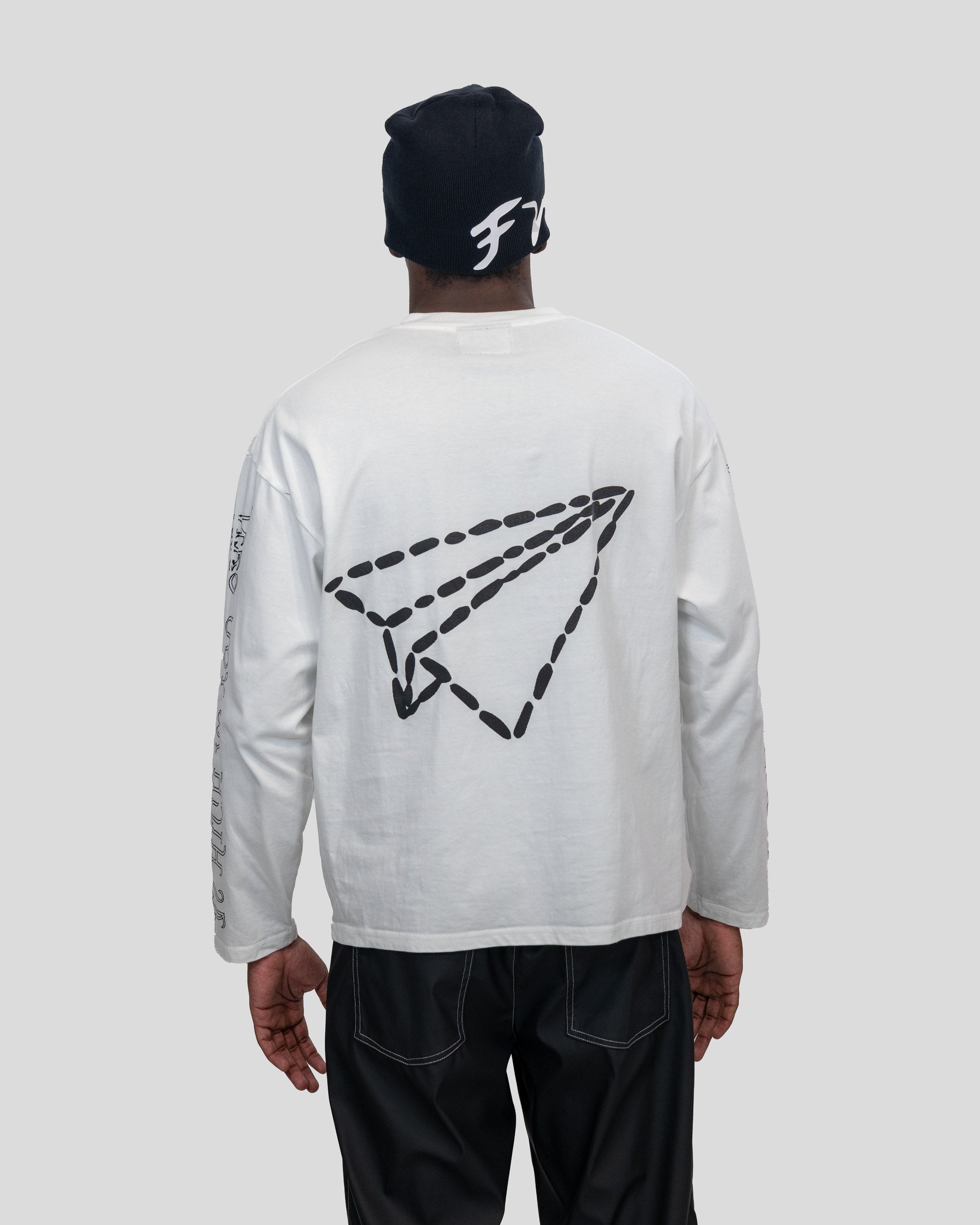 WHITE FADED TAKE OVER LONGSLEEVE