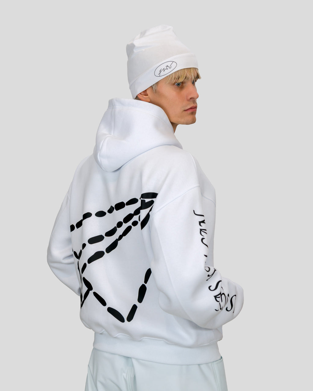 WHITE FWU HOODIE